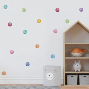 Spalvotų burbulų lipdukai