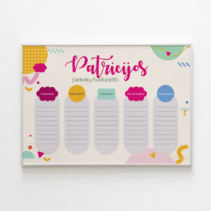 Vardiniai pamokų tvarkarasčiai