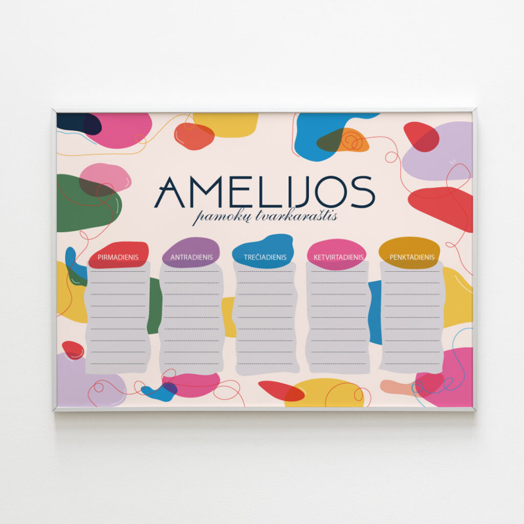 Pamoku tvarkaraštis vardinis