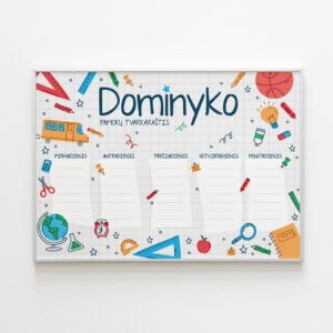 Vardiniai pamokų tvarkarastis